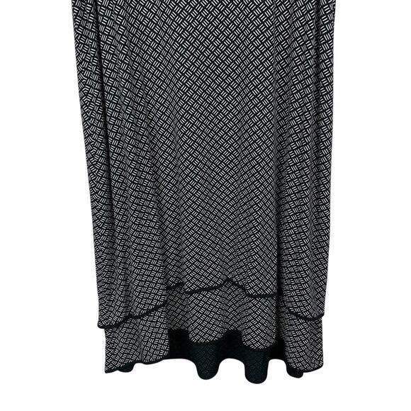 J Jill Wearever Collection Dress Sleeveless Layered Black Shift Women's M Tall - Picture 4 of 7